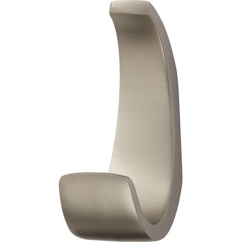 Garderobenhaken VETRINO Höhe 69 mm x Breite 24 mm Edelstahloptik aus Zinkdruckguss (1/4)