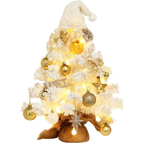 Arbol De Navidad De Escritorio - Árbol Artificial Miniatura Para Mesa - Decoración Navideña Para Interior - 1 Unidad (1/5)