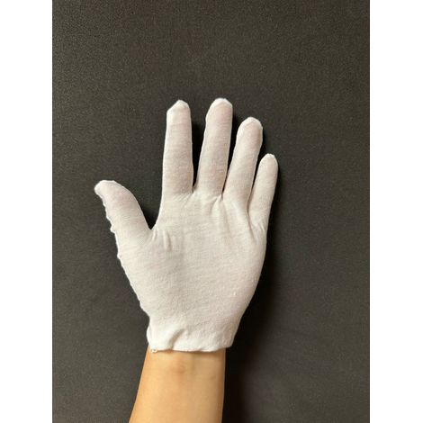 Gants En Coton Blanc - Épais Et Respirants - Pour Jardinage Conduite Inspection - Taille M À Xxl - Lot De 1 Paire (1/5)