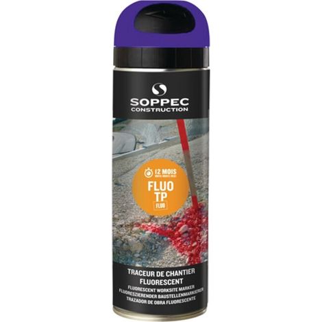 Baustellenmarkierspray FLUO TP leuchtblau 500 ml Spraydose SOPPEC