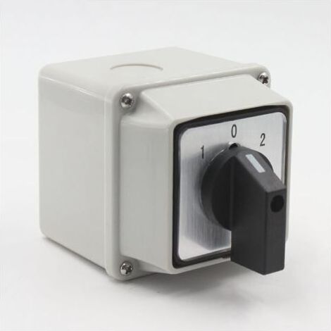 LW26 20/2 Inverseur de source universel avec boîtier de montage20 A Sélecteur universel à came rotative（6.86.87.2cm）