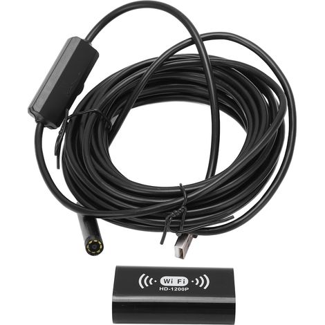 Endoscope F130 8 mm Wi-Fi, fil rigide, étanche HD, pour ordinateur et smartphone, 5 m / 16,4 pi (1/5)