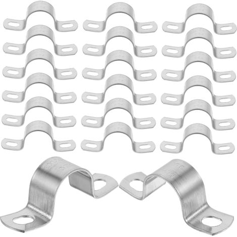 20pièces Collier De Serrage Pour Tube Pinces Acier Inoxydable Supports Pour Montage Clips De Tension Robustes (1/5)