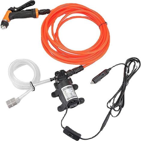 lave-voiture, Pompe Eau 12v, Nettoyeur Haute Pression, Mini-laveur Lectrique Portable Auto-amorant, Accessoires De Voiture (1/4)