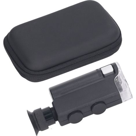 200x-240x Pocket Microscope with UV Light for Examining Jewelry and Gemstones (1/5)