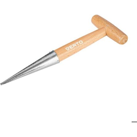 Support Pique-Nique - Manche Bois Hêtre - Brochette Acier Galvanisé 125 mm - Pour Semis et Plantation - 1 Pièce (1/5)