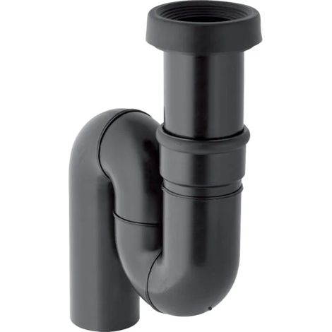 Geberit Sifón para inodoro turco salida vertical: d=110mm, negro, 167734161