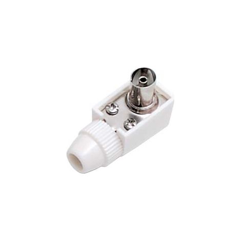 PRESA COASSIALE TV A SQUADRA MM.9,5- - bianca 32050 - 10 pezzi FANTON