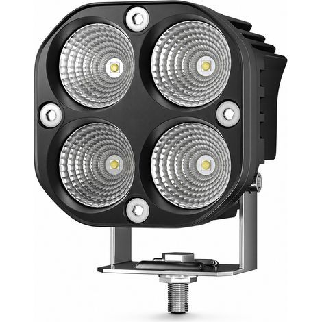Faro da lavoro LED 40 W, luce ausiliaria diffusa bianca fissa per auto, moto e veicoli fuoristrada (1/5)