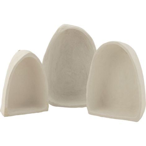 Lot de 3 Étagères Murales "Bali Bliss" 45cm Blanc (1/5)