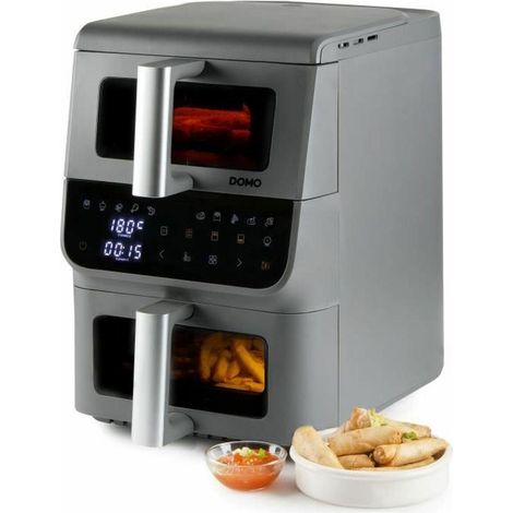 Domo Airfryer DO550FR mit 10 L Kapazität, vertikales Design