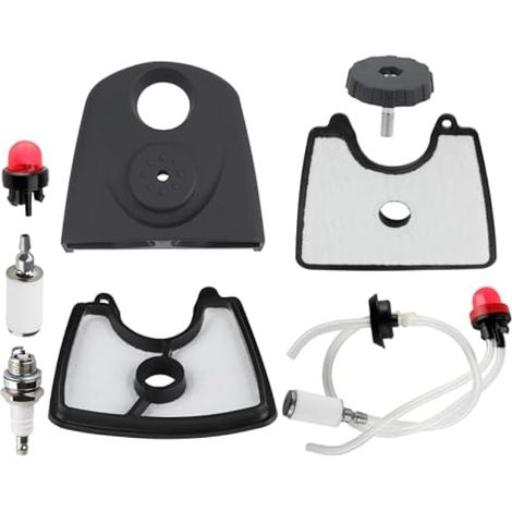 Compatible avec les pièces de filtre à air 125B pour souffleur à feuilles portable Husqvarna 125BVX pour souffleur de feuilles Craftsman Kit de réglage de filtre à air 545109601 Couvercle de (1/4)