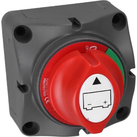 Interrupteur de déconnexion de batterie marine 12 à 48 V, sélecteur de coupure du circuit d'alimentation de la batterie pour véhicule, bateau ou camping-car