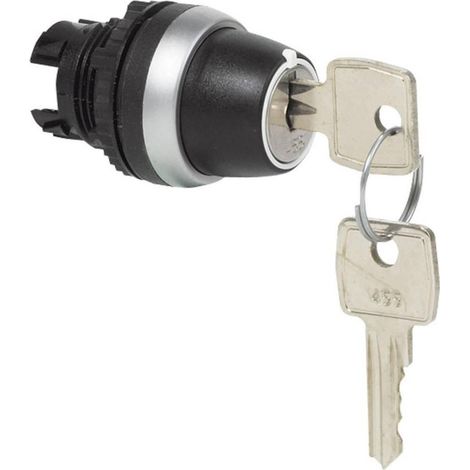 Baco L21ND00 conmutador con llave cromado negro para garaje