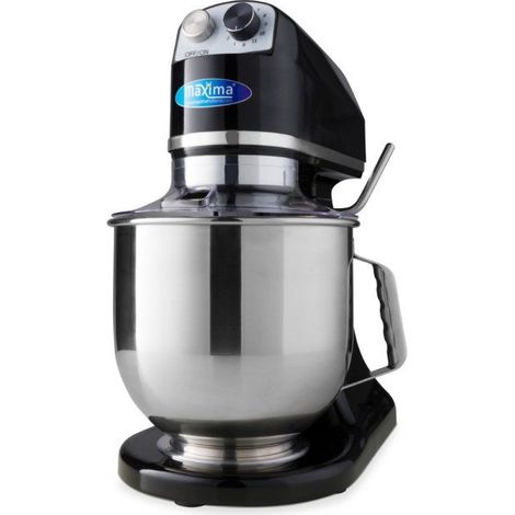 Mixer planétaire professionnel 7 L - 11 vitesses, 2 kg de pâte - noir (1/5)