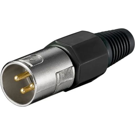Connettore maschio per microfono, 3 Pin, con contatti placcati in oro e scarico della trazione a vite. Come contattare 3 Pin