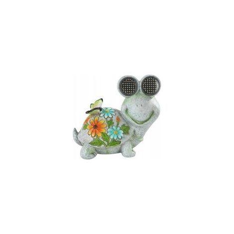 elemento decorativo da giardino Wenko turtle solare LED occhi (1/3)