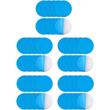 Selbstklebende Reparaturflicken für Schwimmbecken, 50er-Packung PVC-Schwimmbecken-Reparatursets, selbstklebende Unterwasser-Schwimmbeckenreparatur (1/4)