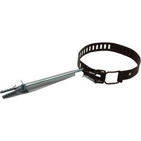 10PZ COLLARI FERMATUBO STUFE SMALTATO MARRONE  cm10/15 regolabile tassello