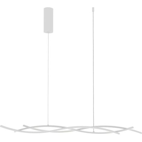 LAMPADARIO A LED KINETIC IN ALLUMINIO BIANCO 40W CM.117X105H.COLORE LUCE 3000-6000°K (1/2)