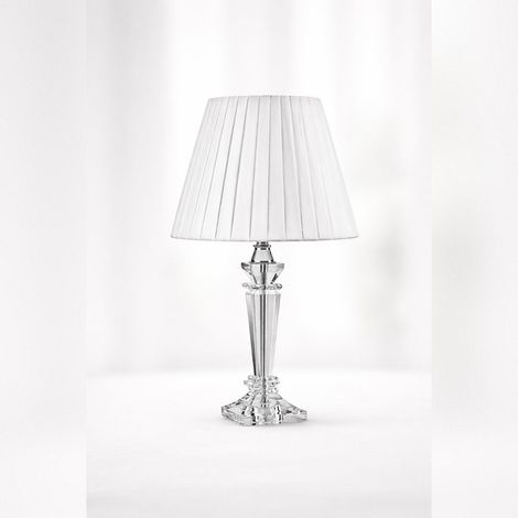 Fade Lampada in Cristallo Ischia H 63 Cm – Lampada da Tavolo Elegante Design Classico