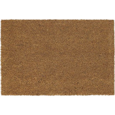 Relaxdays – Paillasson fibres de coco 60x40 cm – Antidérapant PVC – Résistant à l'humidité – Pour intérieur et extérieur