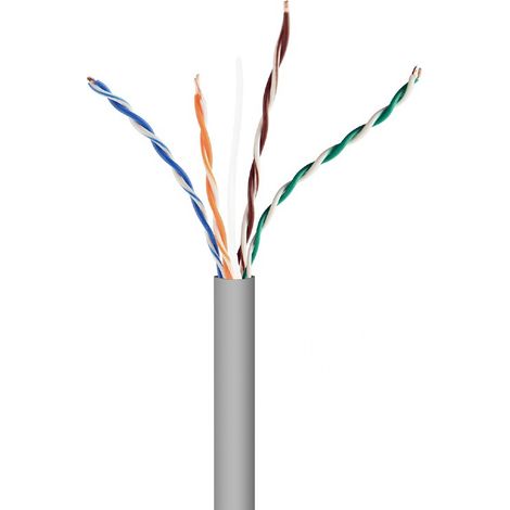CABLE RED GEMBIRD UTP CAT5E SOLIDO CCA AWG24 BOBINA 305M GRIS (1/2)