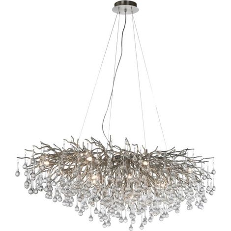 Grand lustre Icicle acier - 2031-55
