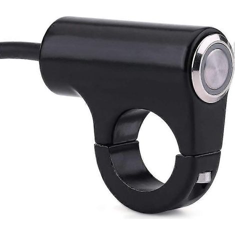 Motorradscheinwerfer S, Nebelscheinwerfer mit Druckknopf zur Montage am Motorradlenker 22 mm (1/5)