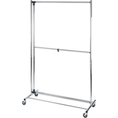 Porte-vêtements 2 niveaux à roulettes PROFISSIMO (1/4)