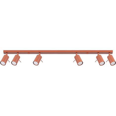 Lampada da soffitto Mirax 6 GU10 rosso ocra lumilo 15.147.11 (1/5)