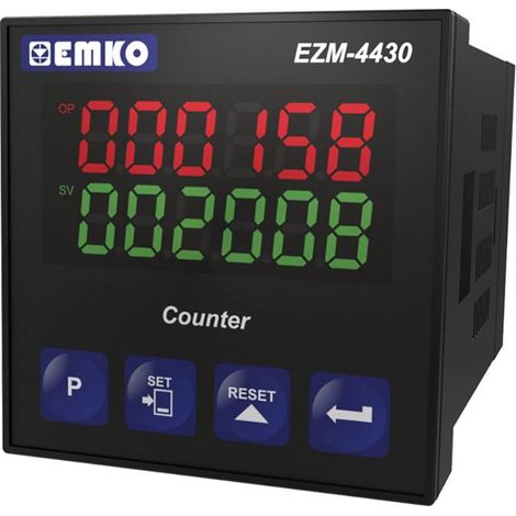 Emko EZM-4430 contador multifunción negro 48x48 mm