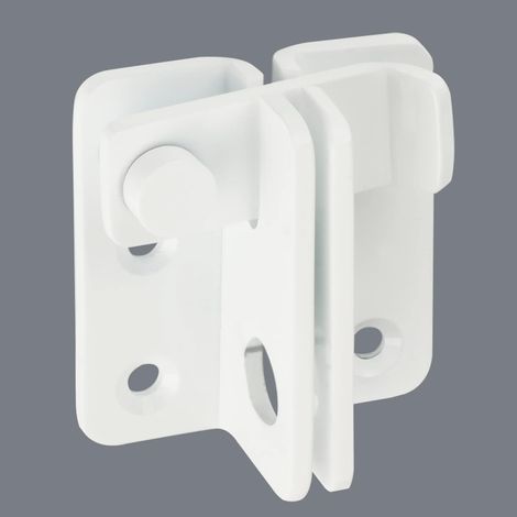 Verrou Porte Interieure Loquet Porte Exterieur, Noir Mat Blanc Verrou Porte Coulissante en Acier Inoxydable Antirouille Loquet Portail Serrure Volet pour Cour, Placard et Jardin (1/5)