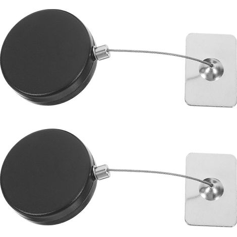 Lot de 2 cadenas de sécurité rétractables avec télécommande pour téléviseur et lecteur DVD. (1/5)