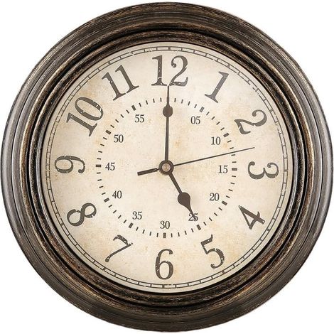 Horloge Murale Vintage, Gardez l\'heure précise Pendules Murales, Horloge Murale Silencieuse pour Chambre, Faciles à Lire Horloge Murale à Piles, 30CM Pendule Murale pour Cuisine/Bureau/Café Decor (1/5)