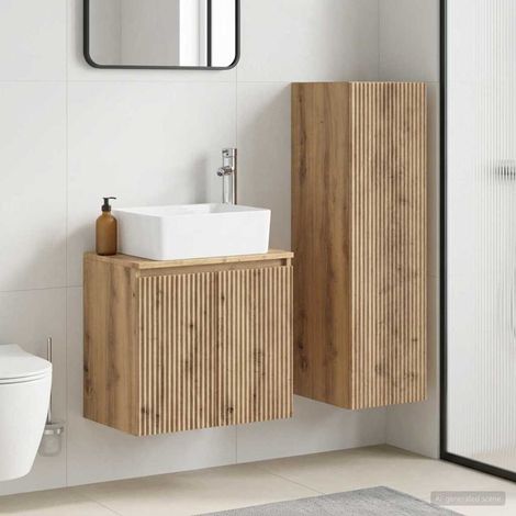 vidaXL Bathroom Furniture Set 2 pcs Artisan Oak 33 x 34.5 x 100 cm (1/5)