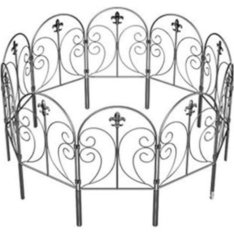 für den Garten Metallkante Gartenzaun ohne Graben für Hunde