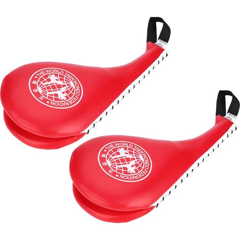 Cible d'entraînement en mousse PU souple pour boxe, taekwondo et karaté, pour adultes et enfants (rouge) (1/5)