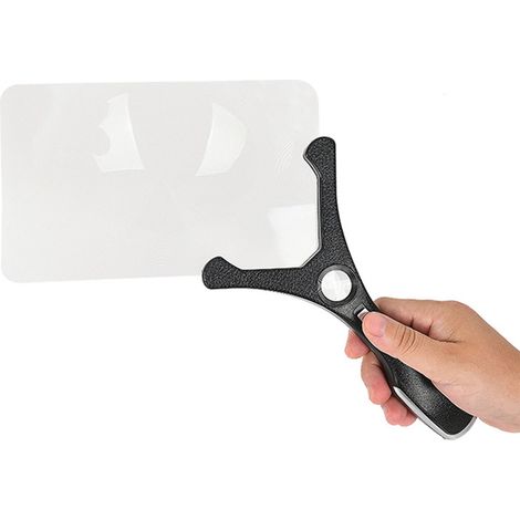 3,5-fache Vergrößerungsglas zum Lesen, großes Sichtfeld, tragbar