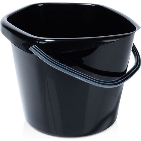 VILDE Seau Polyvalent 10L - Plastique durable, poignée pratique, bec verseur - Idéal pour maison et jardin (1/5)