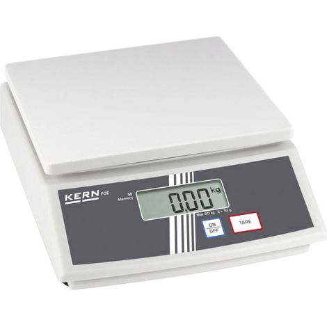 KERN Tischwaage FCE 6K2N (Wägebereich 2g - 6 kg, inkl. Arbeitsschutzhaube)