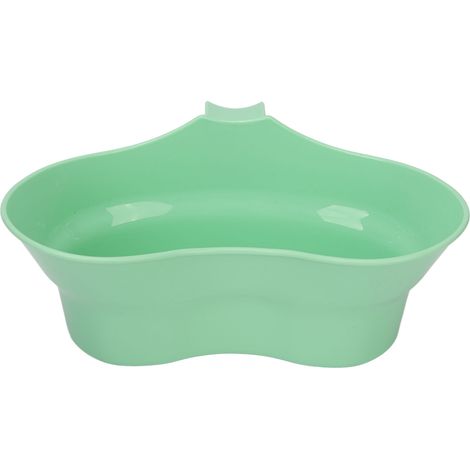 Gobelet rince-bouche 300ml, bol anti-vomi incurvé, plateau brosse à dents pour personnes âgées alitées, soin buccal pratique. (1/5)