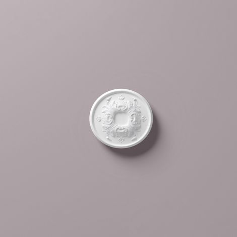 Rosetón NMC R1520 ARSTYL Noel Marquet Elemento decorativo diseño atemporal clásico blanco diámetro 40 cm