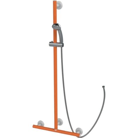 Maniglia di sicurezza disabili e anziani angolare verticale arancio di goman (1/3)