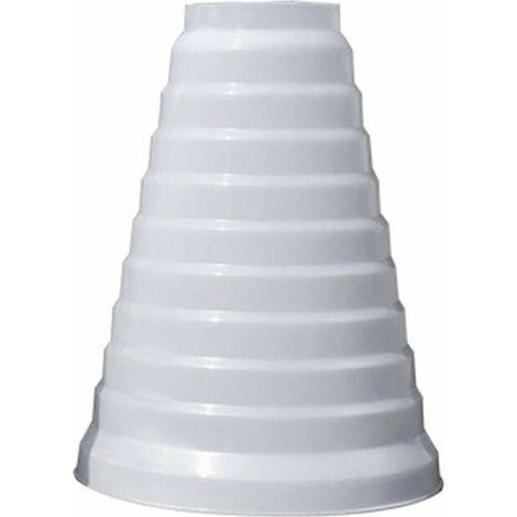 Improved, thicker universal reducer for ventilation systems, 80/200mm diameter, PVC round pipe reducer used with air conditioning for ducts and extraction fans (8–20 cm) (1/5)