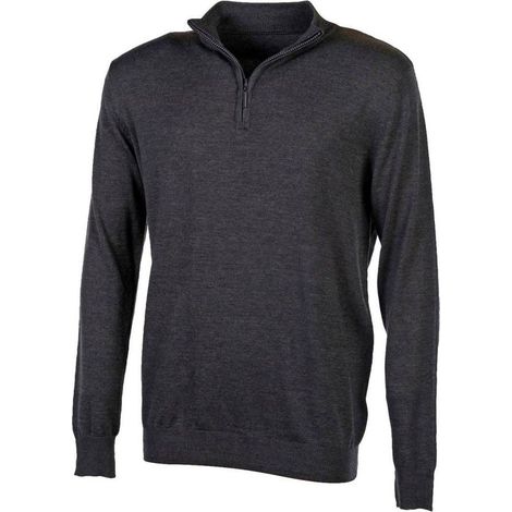Pull de travail col zippé Pen duick Gris Foncé S.
