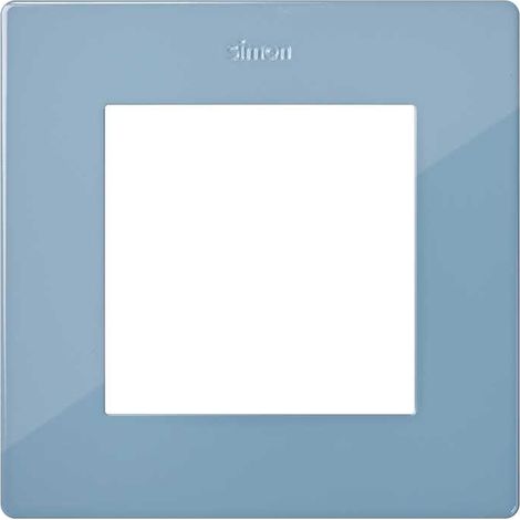 Plaque 1 poste bleu S rie 24 Harmonie SIMON