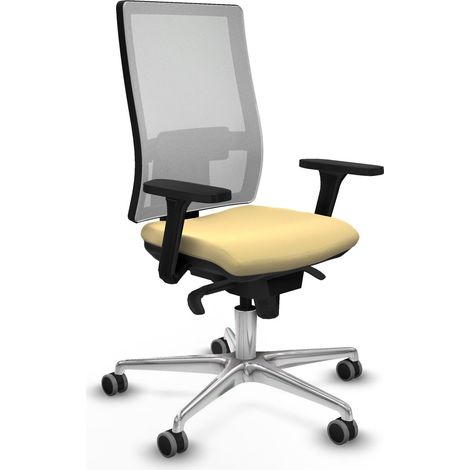 Bürostuhl piqueras y crespo Horna weiß Mesh Leder