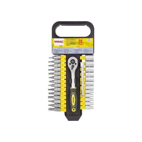Chiavi e bussole wmc-tools 28 pezzi durevoli inclusi