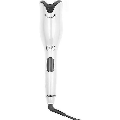 Fer à friser automatique rotatif à air chaud, anti-brûlure, en forme de rose blanche (1/5)